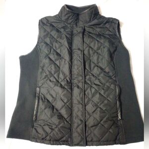 Women's Black Quilted Vest